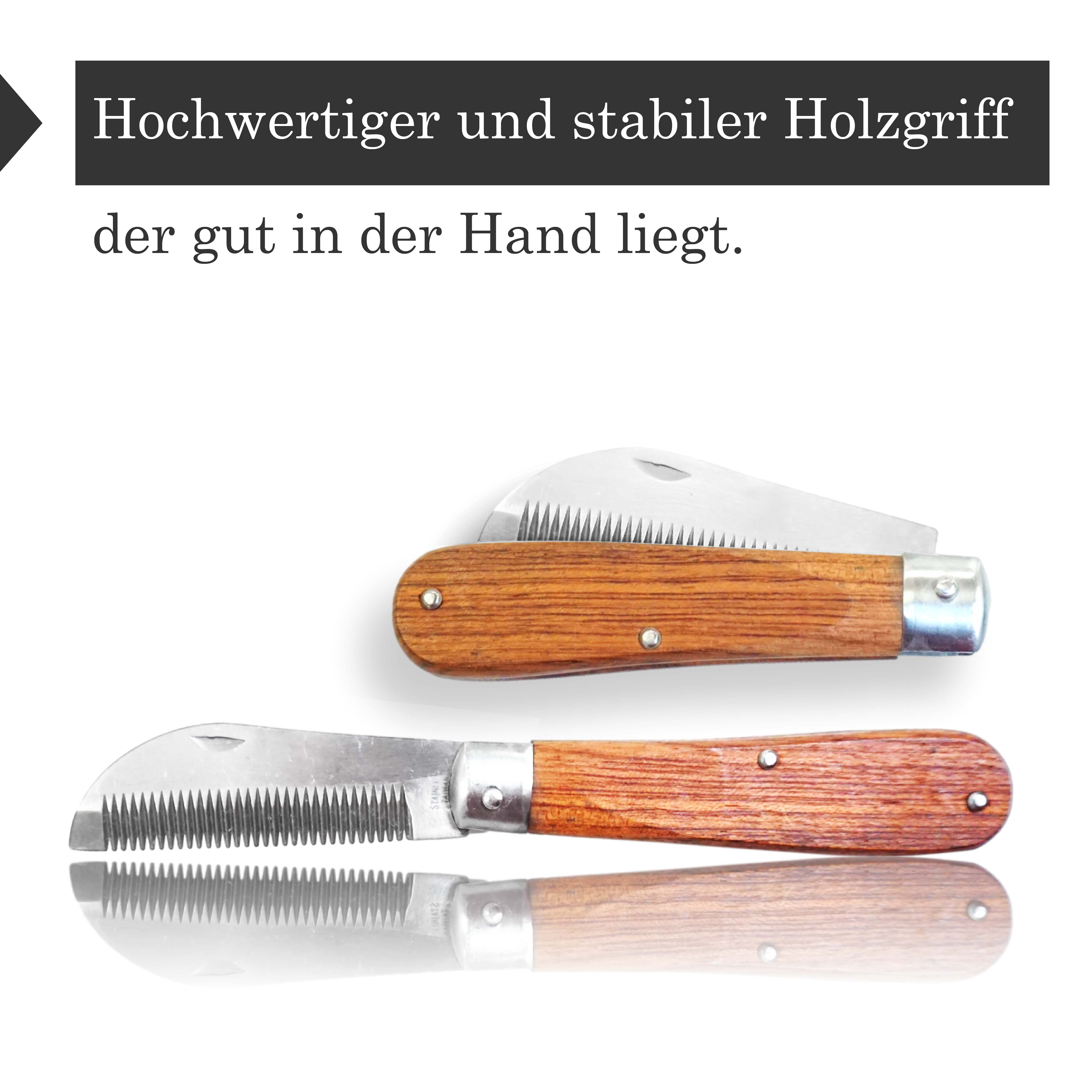 Mähnenverziehmesser Länge 18 cm, klappbar, Edelstahl